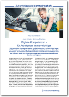 Cover Policy Brief #2020/04: Digitale Kompetenzen - für Arbeitgeber immer wichtiger